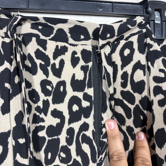 Fisherman’s Daughter Womens Size Medium Leopard Print Wide Leg Pants Tan Black - Picture 6 of 10